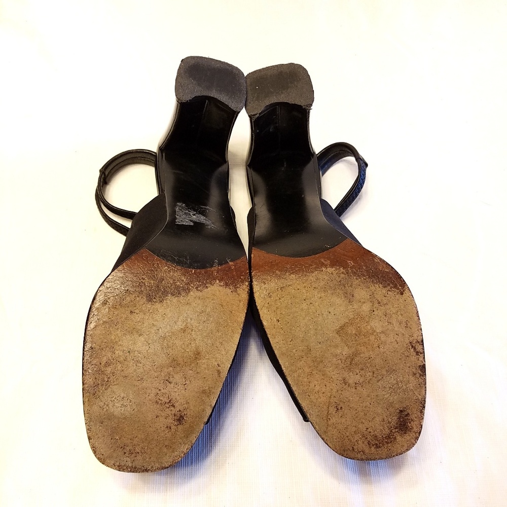 Stuart Weitzman Black Sling 7M - Picture 3 of 6